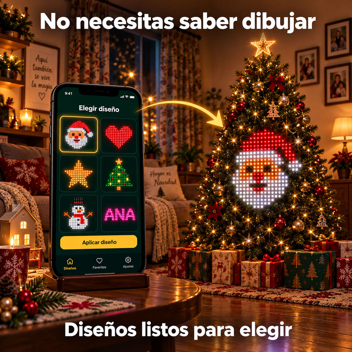 Luces LED Inteligentes para Árbol de Navidad